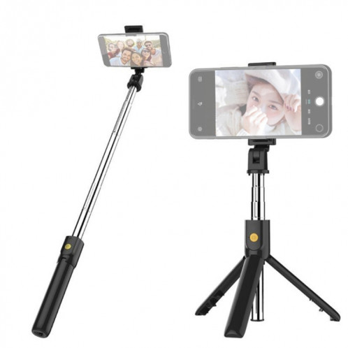 K07 Bluetooth 4.0 Mobile Phone Réglable Bluetooth Selfie Stick Retardateur Pole Trépied (Noir) SH184B1056-013