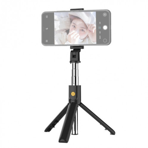 K07 Bluetooth 4.0 Mobile Phone Réglable Bluetooth Selfie Stick Retardateur Pole Trépied (Noir) SH184B1056-013