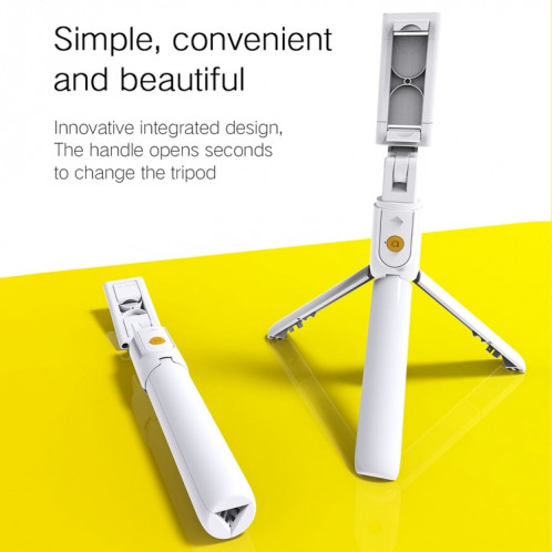 K07 Bluetooth 4.0 Mobile Phone Réglable Bluetooth Selfie Stick Retardateur Pole Trépied (Noir) SH184B1056-013