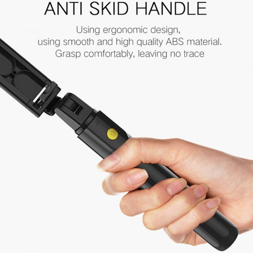 K07 Bluetooth 4.0 Mobile Phone Réglable Bluetooth Selfie Stick Retardateur Pole Trépied (Noir) SH184B1056-013