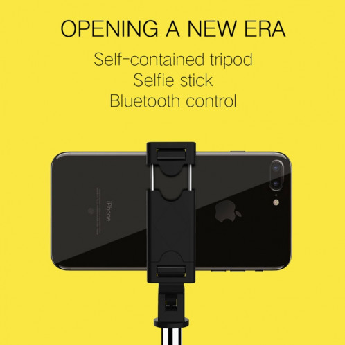 K07 Bluetooth 4.0 Mobile Phone Réglable Bluetooth Selfie Stick Retardateur Pole Trépied (Noir) SH184B1056-013