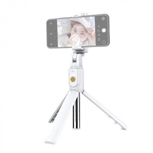 K07 Bluetooth 4.0 Mobile Phone Réglable Bluetooth Selfie Stick Retardateur Pole Trépied (Blanc) SH184W1973-013