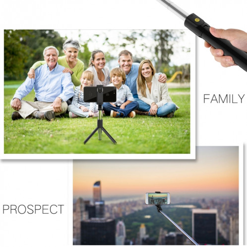 K07 Bluetooth 4.0 Mobile Phone Réglable Bluetooth Selfie Stick Retardateur Pole Trépied (Blanc) SH184W1973-013
