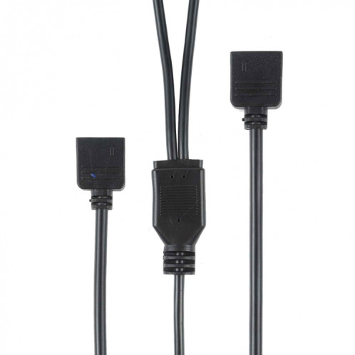 3 broches 5V 1 à 2 Câble d'extension de refroidissement AURA RGB PC pour Asus (Noir) SH939B1450-07