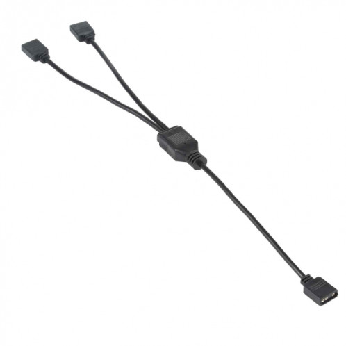 3 broches 5V 1 à 2 Câble d'extension de refroidissement AURA RGB PC pour Asus (Noir) SH939B1450-07