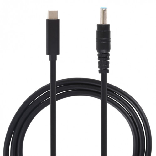 Câble de charge d'alimentation USB-C / Type-C vers 4,5 x 3,0 mm, longueur du câble: environ 1,5 m (noir) SH99551277-04