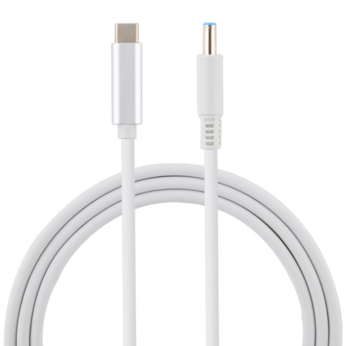 Câble de charge USB-C / Type-C à 4,5 x 3,0 mm pour ordinateur portable, longueur du câble: environ 1,5 m (blanc) SH955W1579-04
