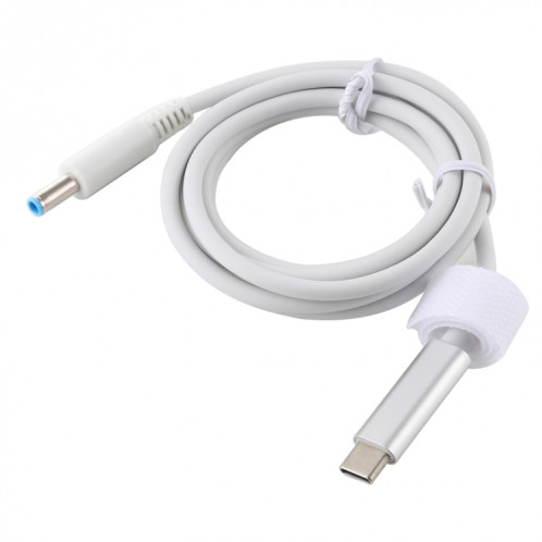 Câble de charge USB-C / Type-C à 4,5 x 3,0 mm pour ordinateur portable, longueur du câble: environ 1,5 m (blanc) SH955W1579-04