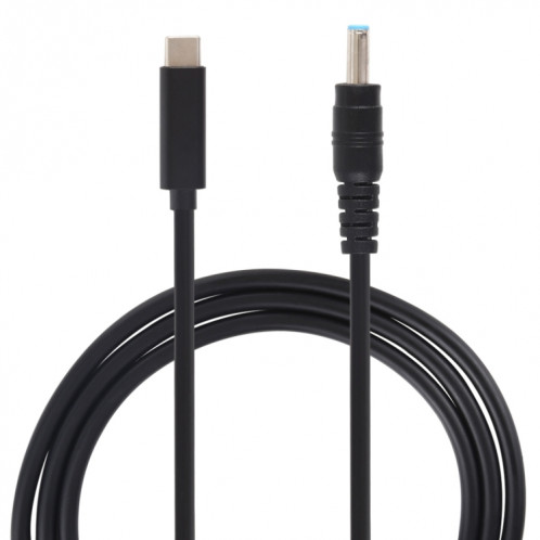 Câble de charge d'alimentation USB-C / Type-C vers 4,5 x 3,0 mm, longueur du câble: environ 1,5 m (noir) SH99551277-04