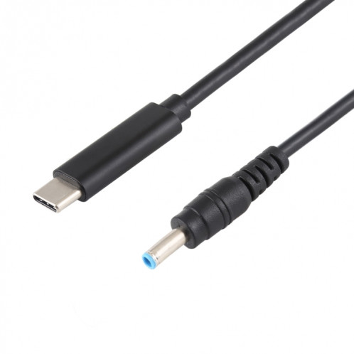 Câble de charge d'alimentation USB-C / Type-C vers 4,5 x 3,0 mm, longueur du câble: environ 1,5 m (noir) SH99551277-04