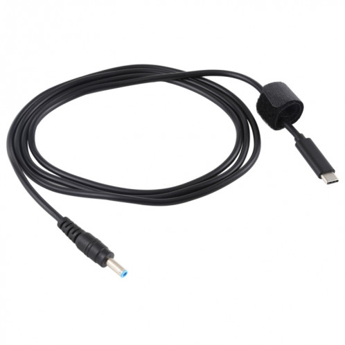 Câble de charge d'alimentation USB-C / Type-C vers 4,5 x 3,0 mm, longueur du câble: environ 1,5 m (noir) SH99551277-04