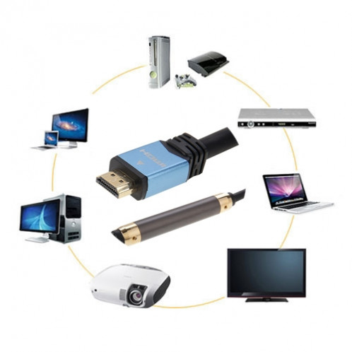50m 1.4 Version 1080P 3D Câble HDMI & Connecteur & Adaptateur avec amplificateur de signal SH0501404-07