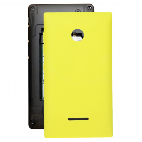 iPartsBuy remplacement de la couverture arrière de la batterie pour Microsoft Lumia 435 (jaune) SI12YL1290-09