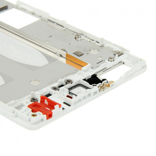 iPartsBuy Avant Logement LCD Cadre Lunette Plaque de remplacement pour Huawei P8 (Blanc) SI107W1307-08