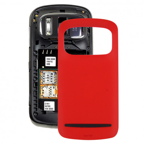 iPartsAcheter pour Nokia 808 PureView Couverture Arrière de la Batterie (Rouge) SI88RL1730-07