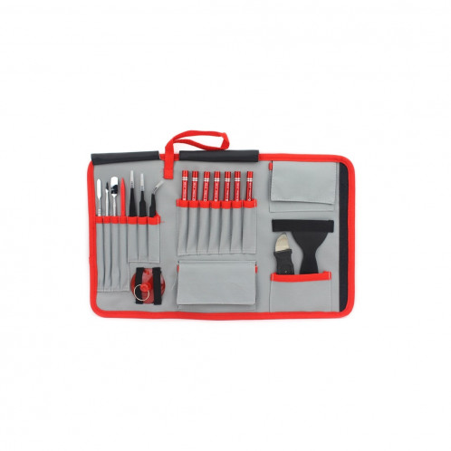 JIAFA JF-8175 28 en 1 kit d'outils de réparation électronique avec sac portable pour la réparation de téléphone portable, iPhone, MacBook et plus SJ05421397-08