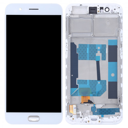 TFT Matériaux Écran LCD et Digitizer Ensemble complet avec cadre pour OPPO R11 (Blanc) SH595W1860-06