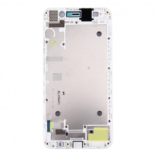 iPartsBuy Huawei Honor 4A boîtier avant cadre LCD cadre lunette (blanc) SI758W256-06