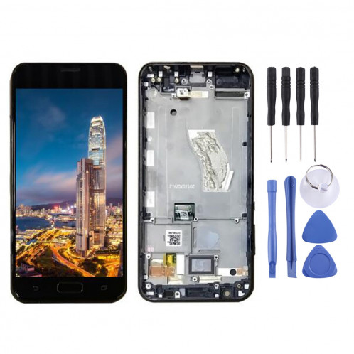 Ecran LCD et numériseur Assemblage complet avec cadre pour Asus ZenFone V / V520KL / A006 (Noir) SH968B3-05