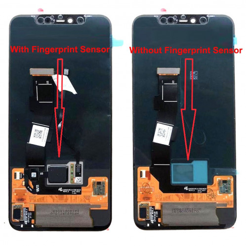 Ecran LCD et numériseur Assemblage complet avec capteur d'empreinte digitale pour Xiaomi Mi 8 Explorer (Noir) SH033B1604-04