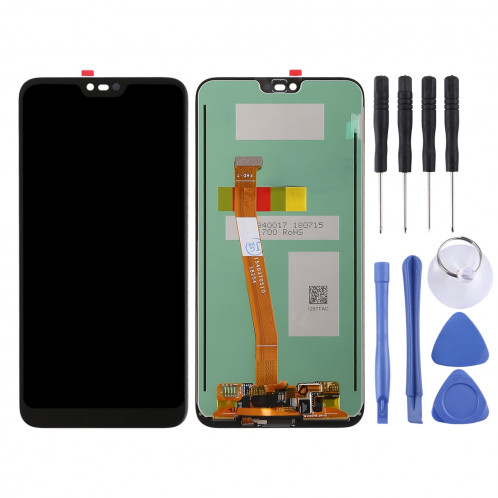 Ecran LCD et système de numérisation complet (prise en charge de l’identification d’empreintes digitales) pour Huawei Honor 10 (noir) SH088B799-06