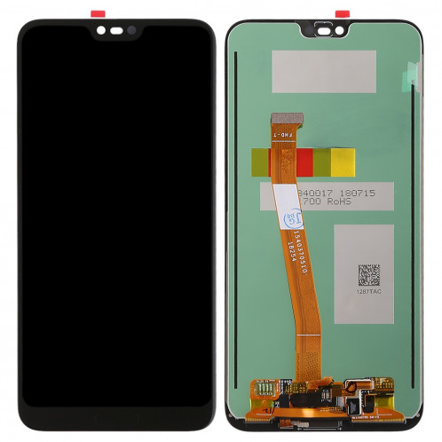Ecran LCD et système de numérisation complet (prise en charge de l’identification d’empreintes digitales) pour Huawei Honor 10 (noir) SH088B799-06