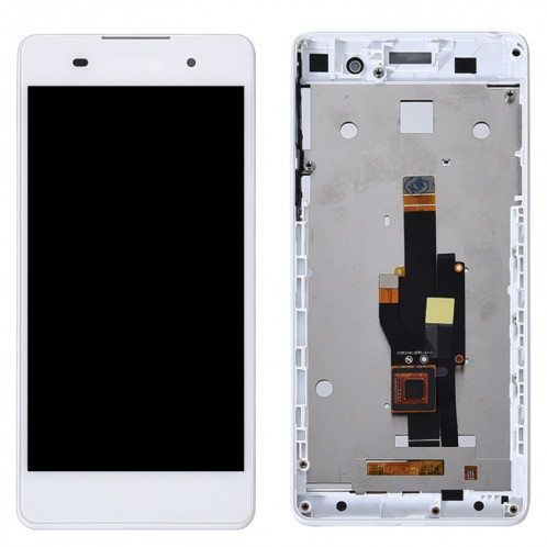 Écran LCD OEM pour Sony Xperia E5 F3311 F3313 Assemblage complet du numériseur avec cadre (Blanc) SH39WL398-04