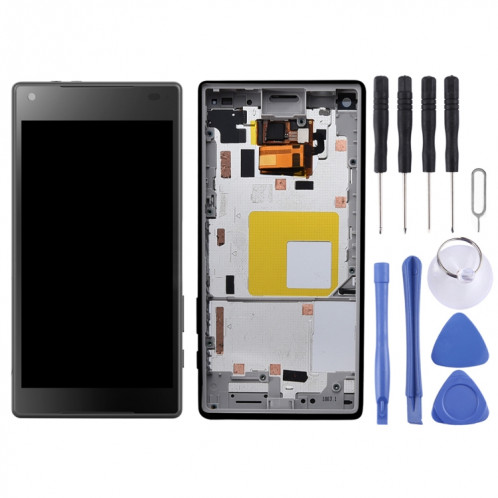 Écran LCD OEM pour Sony Xperia Z5 Compact / E5803 / E5823 / Z5 mini Digitizer Assemblage complet avec cadre (Noir) SH82BL326-04