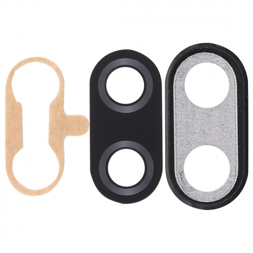 Cadre de caméra 10 PCS avec cache-objectif et adhésif pour Huawei Nova 3i (Noir) SH280B739-03