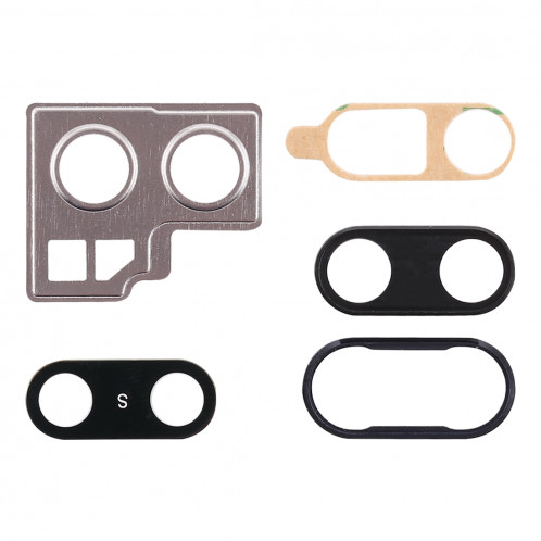 Cadre de caméra 10 PCS avec cache-objectif et adhésif pour Huawei P20 SH12901164-03