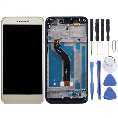 Ecran LCD et Assembleur Complet Digitaliseur avec Cadre pour Huawei Honor 8 Lite (Or) SH91JL1913-06