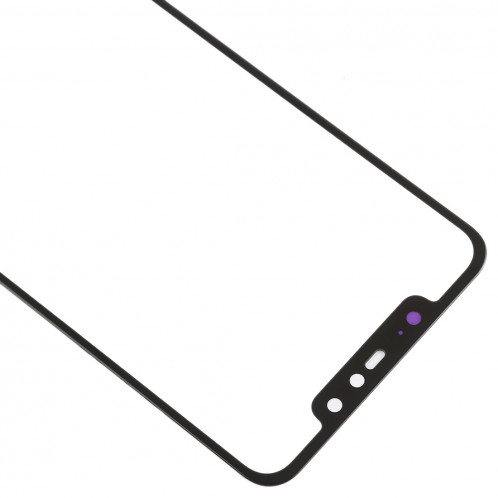 Écran avant lentille en verre pour Xiaomi Redmi Note 6 Pro (noir) SH317B954-05