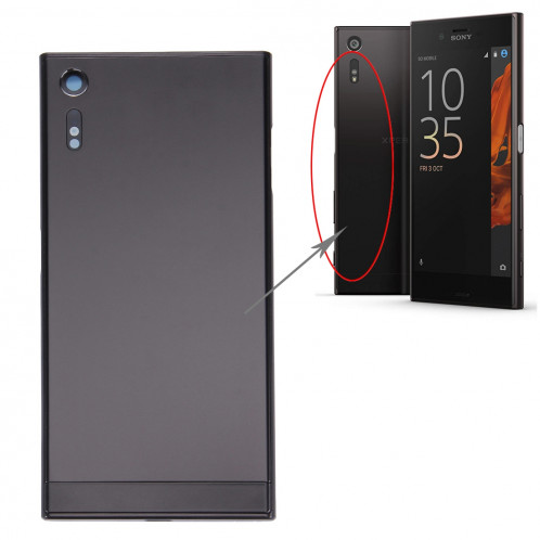 iPartsAcheter pour Sony Xperia XZ Arrière Cache Batterie + Arrière Batterie Cache Inférieur + Cadre Moyen (Noir) SI31BL1523-07