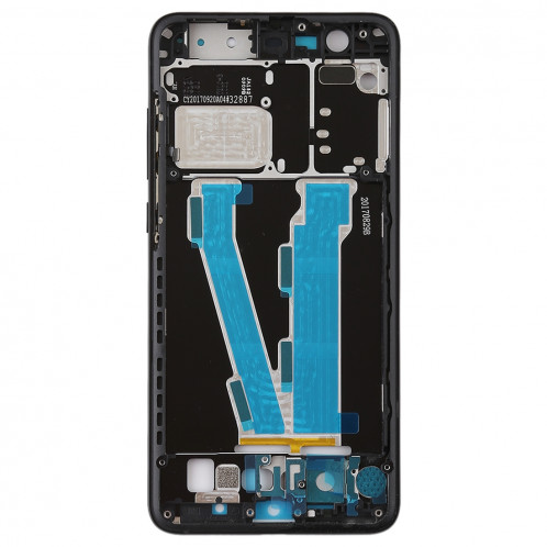 Plaque de lunette de cadre central avec touches latérales pour Xiaomi Note 3 (noir) SH397B1329-06