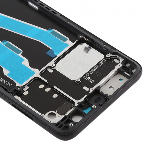Plaque de lunette de cadre central avec touches latérales pour Xiaomi Note 3 (noir) SH397B1329-06