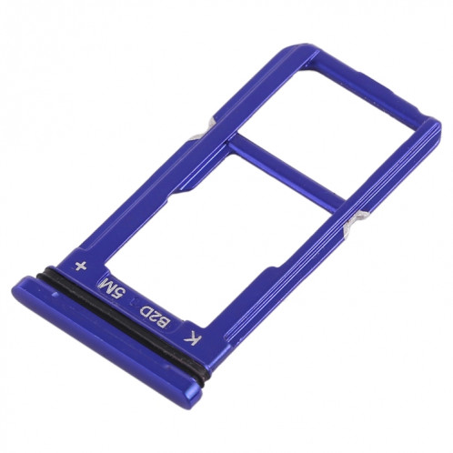 Pour OPPO R15 plateau de carte SIM + plateau de carte SIM/plateau de carte Micro SD (bleu) SH418L508-05