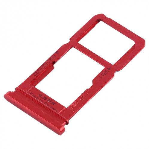 Pour OPPO R15 plateau de carte SIM + plateau de carte SIM/plateau de carte Micro SD (rouge) SH418R938-05