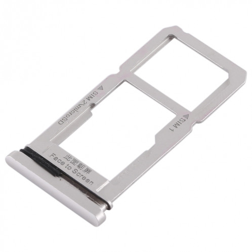 Pour OPPO R15 Plateau de carte SIM + Plateau de carte SIM / Plateau de carte Micro SD (Argent) SH418S1728-05