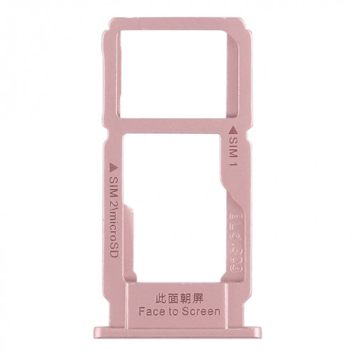 Pour OPPO R11 Plus plateau de carte SIM + plateau de carte SIM/plateau de carte Micro SD (or rose) SH19RG1353-05