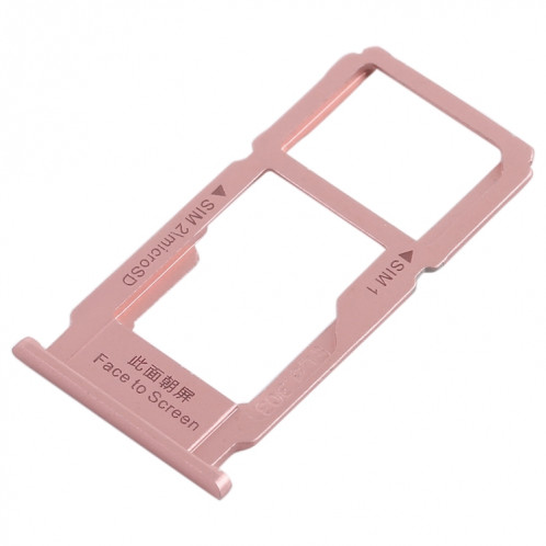 Pour OPPO R11 Plus plateau de carte SIM + plateau de carte SIM/plateau de carte Micro SD (or rose) SH19RG1353-05