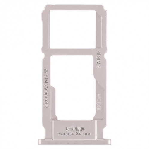 Pour OPPO R11 Plus Plateau de carte SIM + Plateau de carte SIM / Plateau de carte Micro SD (Argent) SH419S1534-05