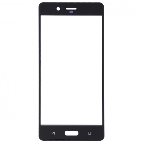 Lentille extérieure en verre pour Nokia 8 (Noir) SH23BL1090-06