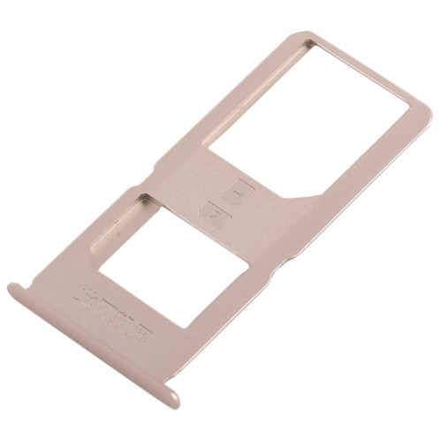 Pour Vivo X6S Plus 2 x plateau de carte SIM (or) SH430J1448-05