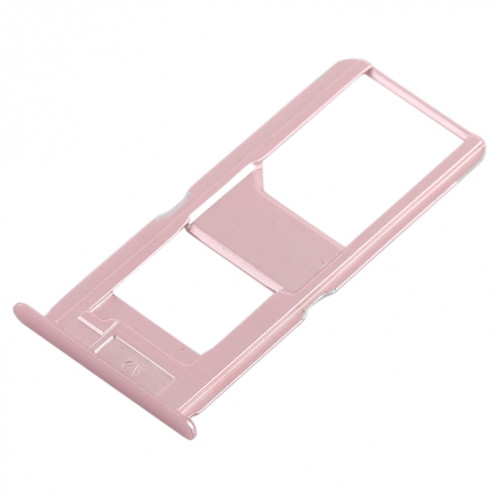 Pour Vivo X6S Plus 2 x plateau de carte SIM (or rose) SH30RG1926-05