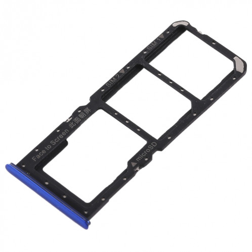 Pour OPPO K1 2 x plateau de carte SIM + plateau de carte Micro SD (bleu) SH432L243-05