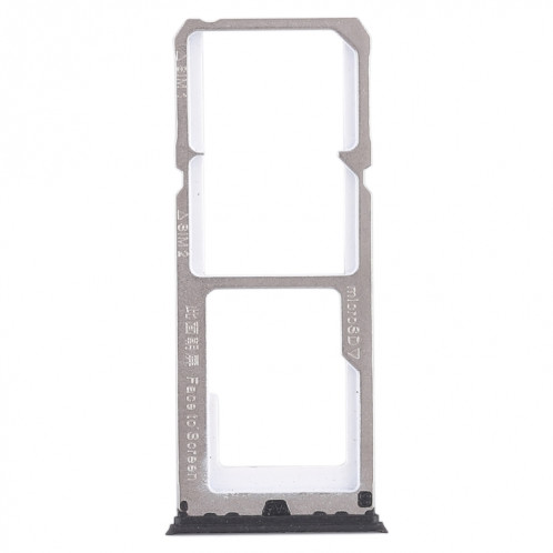 Pour OPPO A77 2 x plateau de carte SIM + plateau de carte Micro SD (noir) SH433B1887-05