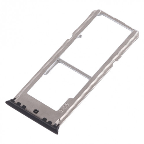 Pour OPPO A77 2 x plateau de carte SIM + plateau de carte Micro SD (noir) SH433B1887-05