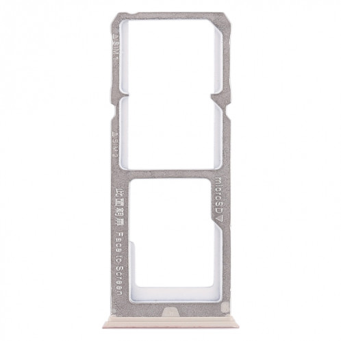 Pour OPPO A77 2 x plateau de carte SIM + plateau de carte Micro SD (or rose) SH33RG1741-05