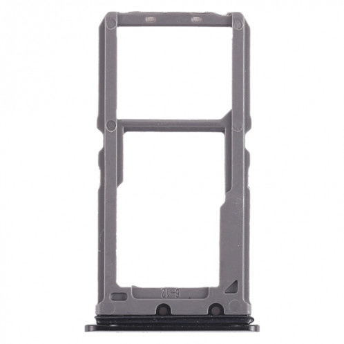 Pour Vivo X21 Plateau de carte SIM + Plateau de carte SIM / Plateau de carte Micro SD (Noir) SH434B1862-05