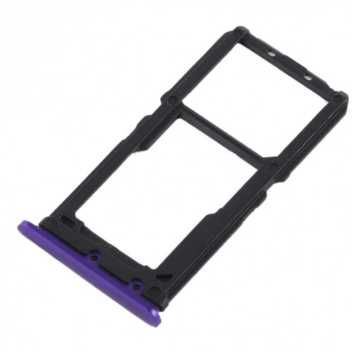 Pour Vivo X21 Plateau de carte SIM + Plateau de carte SIM / Plateau de carte Micro SD (Violet) SH434P1257-05